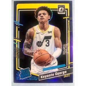 2023-24 Donruss Optic Keyonte George Rated Rookie #223 Purple Prizm RC - Jazz